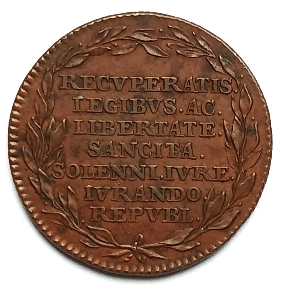 medaille 1790 terugkeer vrijheid van brabant T. van berckel, Enlèvement ou Envoi, Autres matériaux