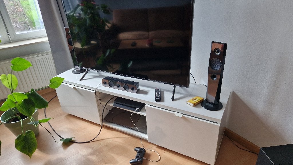 Televisiekast wit, Huis en Inrichting, Kasten |Televisiemeubels, Ophalen, Overige materialen, 150 tot 200 cm, Zo goed als nieuw