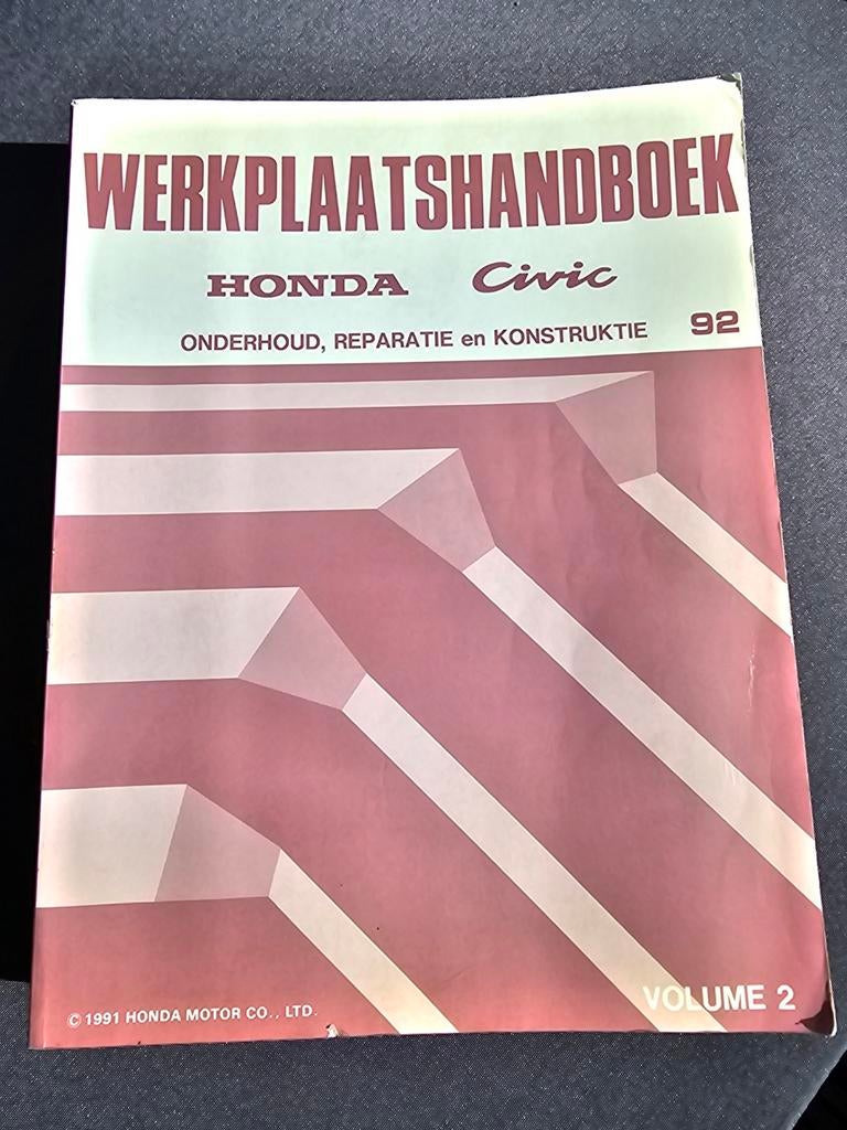 Werkplaatshandboek deel 2 Honda Civic (EG,EJ) vanaf 92, Auto-onderdelen, Ophalen, Gebruikt, Honda