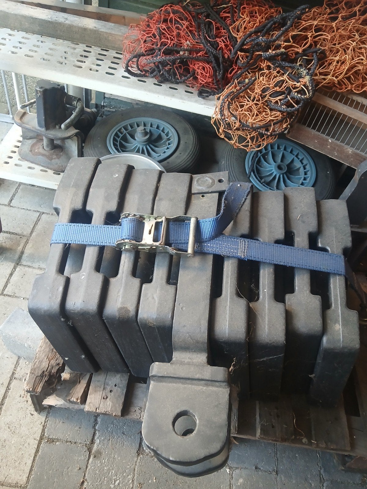 frontgewichten case/international, Ophalen