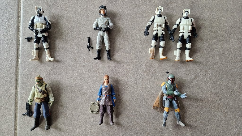 Star Wars Figurines Hasbro AT-ST Solo Biker Scout barada, Enlèvement ou Envoi, Utilisé, Figurine