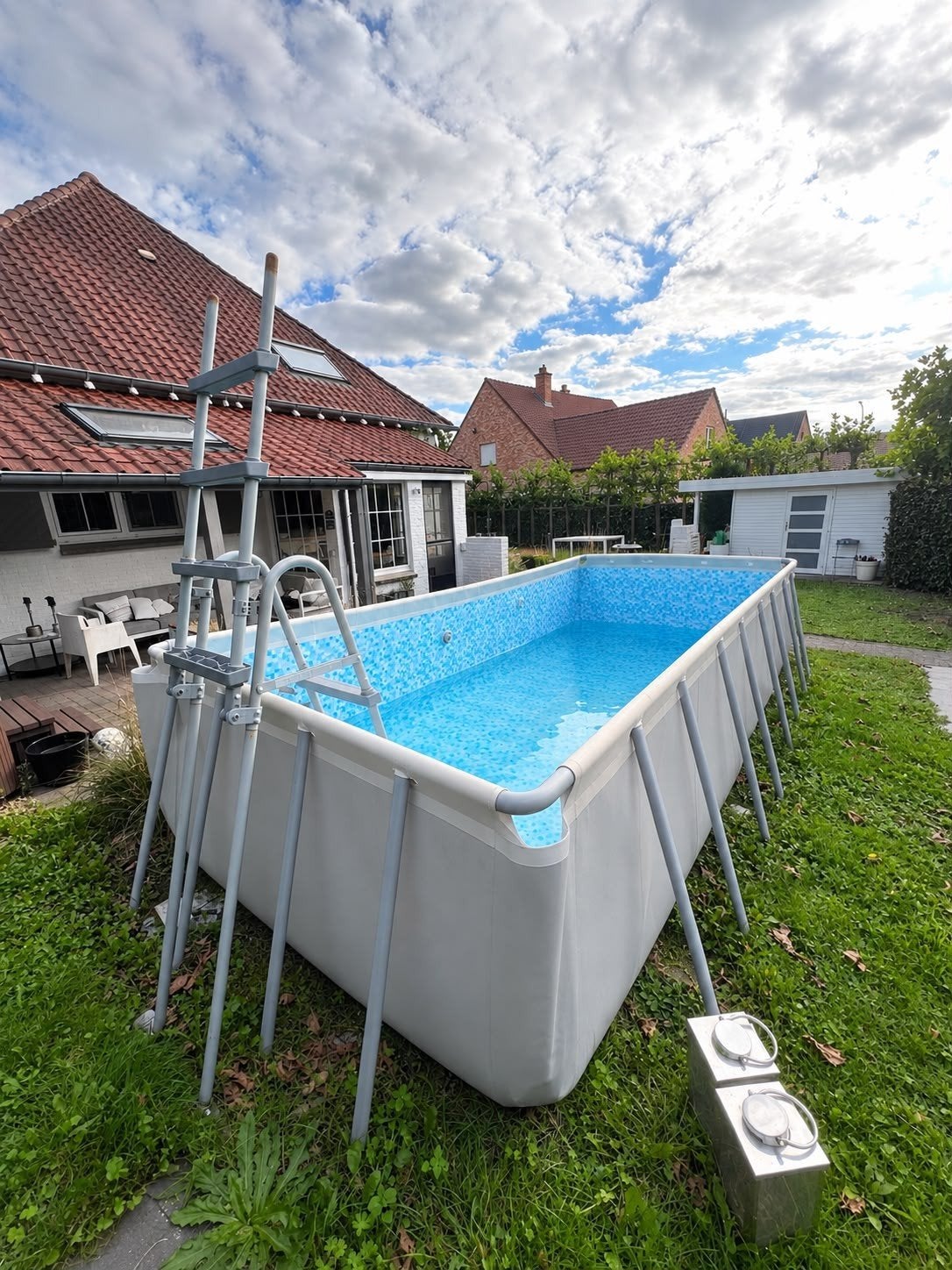 Bestway steel zwembad., Tuin en Terras, Ophalen