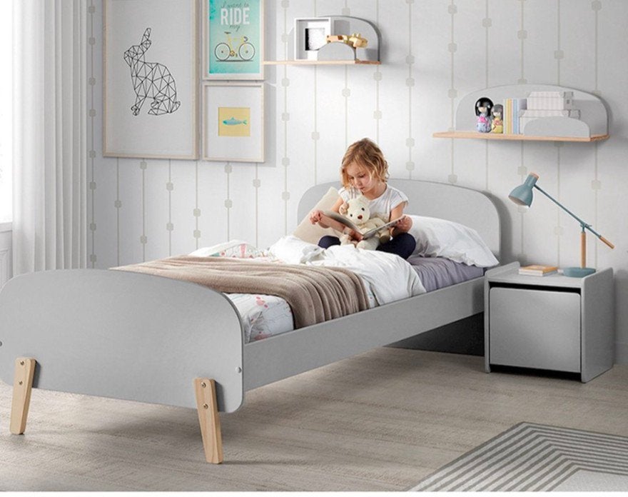 Vipack bed Kiddy met nachtkastje, Enlèvement, Comme neuf, Sommier à lattes