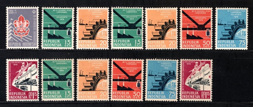 INDONÉSIE Année 1959 MNH, Envoi, Non oblitéré, Asie du Sud