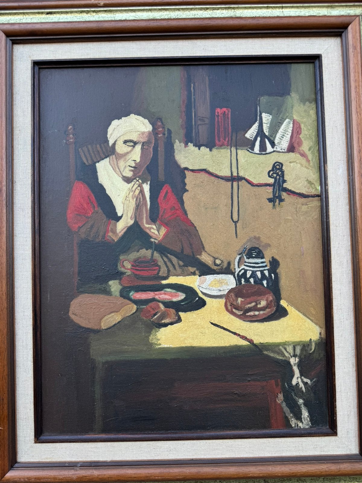 Belle peinture sur panneau, Antiquités & Art, Enlèvement ou Envoi, Panneau