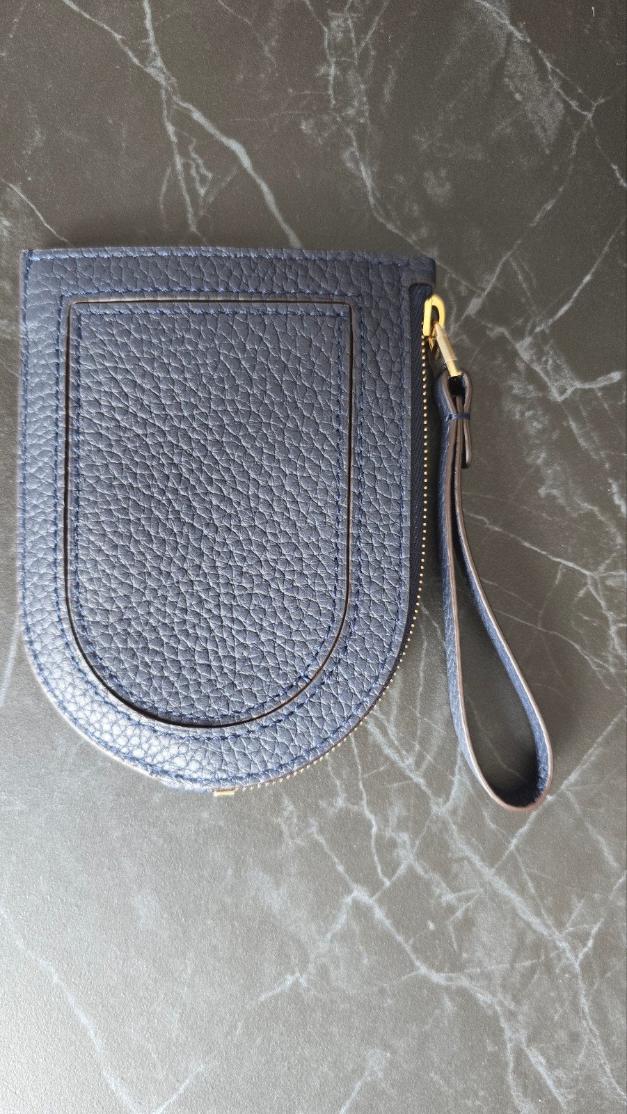Delvaux leder portemonnee, Overige merken, Blauw, Nieuw, Ophalen of Verzenden
