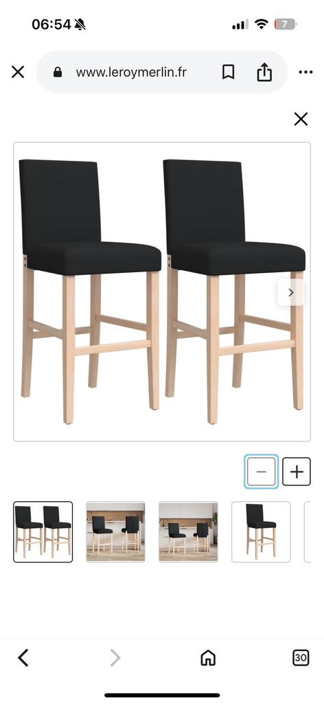 2 tabourets - chaises hautes, 2 tabourets, Enlèvement ou Envoi, Comme neuf