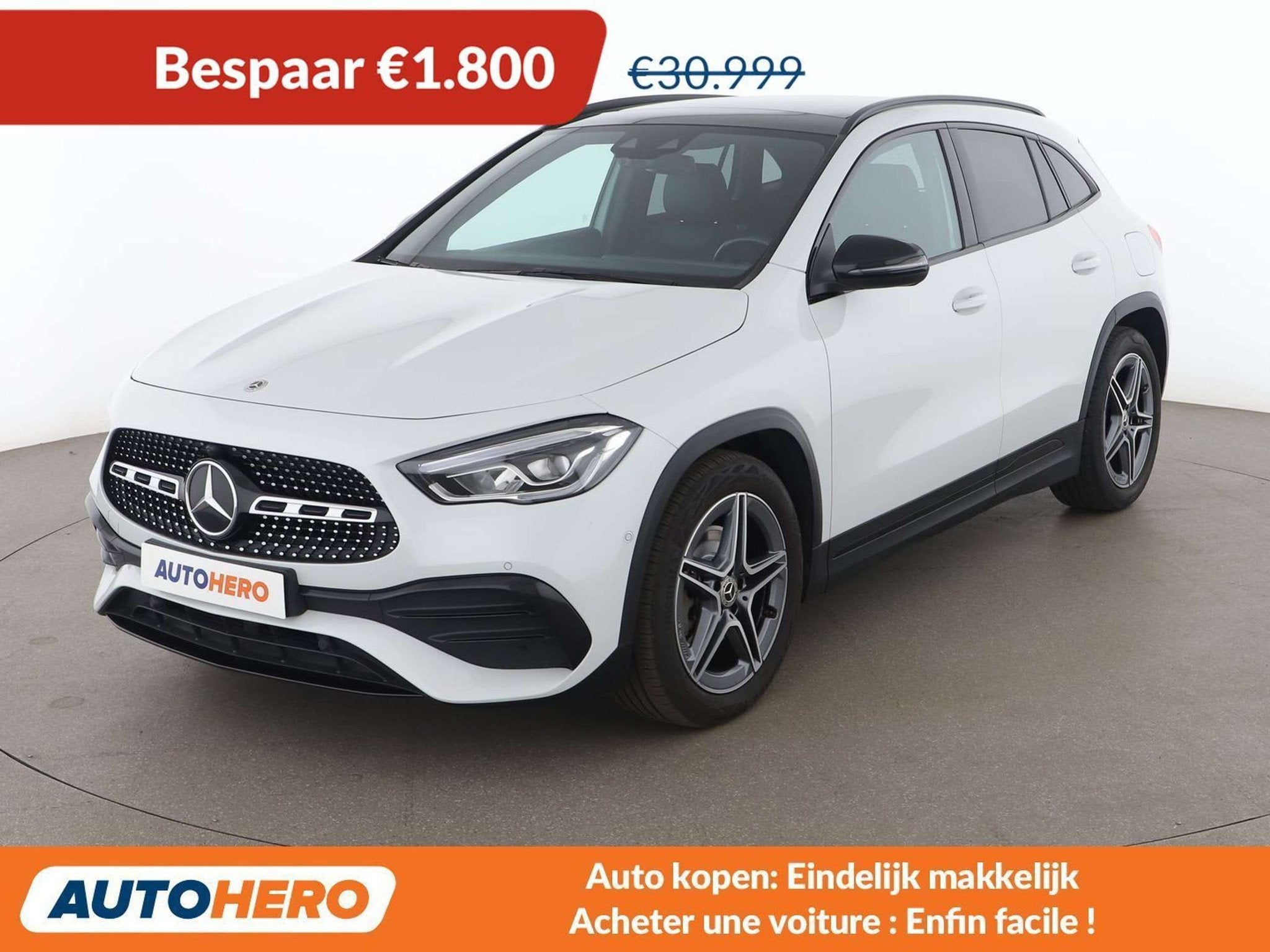 Mercedes-Benz GLA 250 GLA 250 4Matic AMG Line (bj 2022), Auto's, Automaat, Gebruikt, Overige brandstoffen, Wit