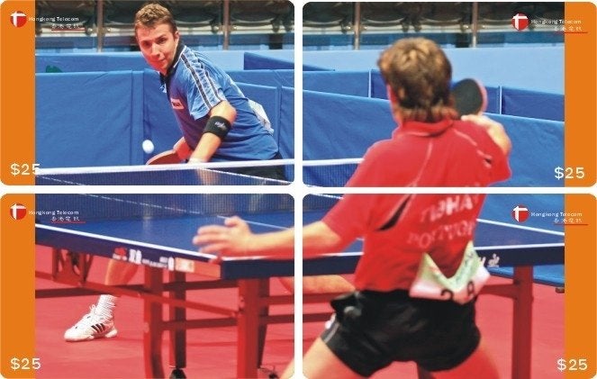 8 Télécartes Chine Tennis de Table, Verzamelen, Telefoonkaarten, Ophalen of Verzenden