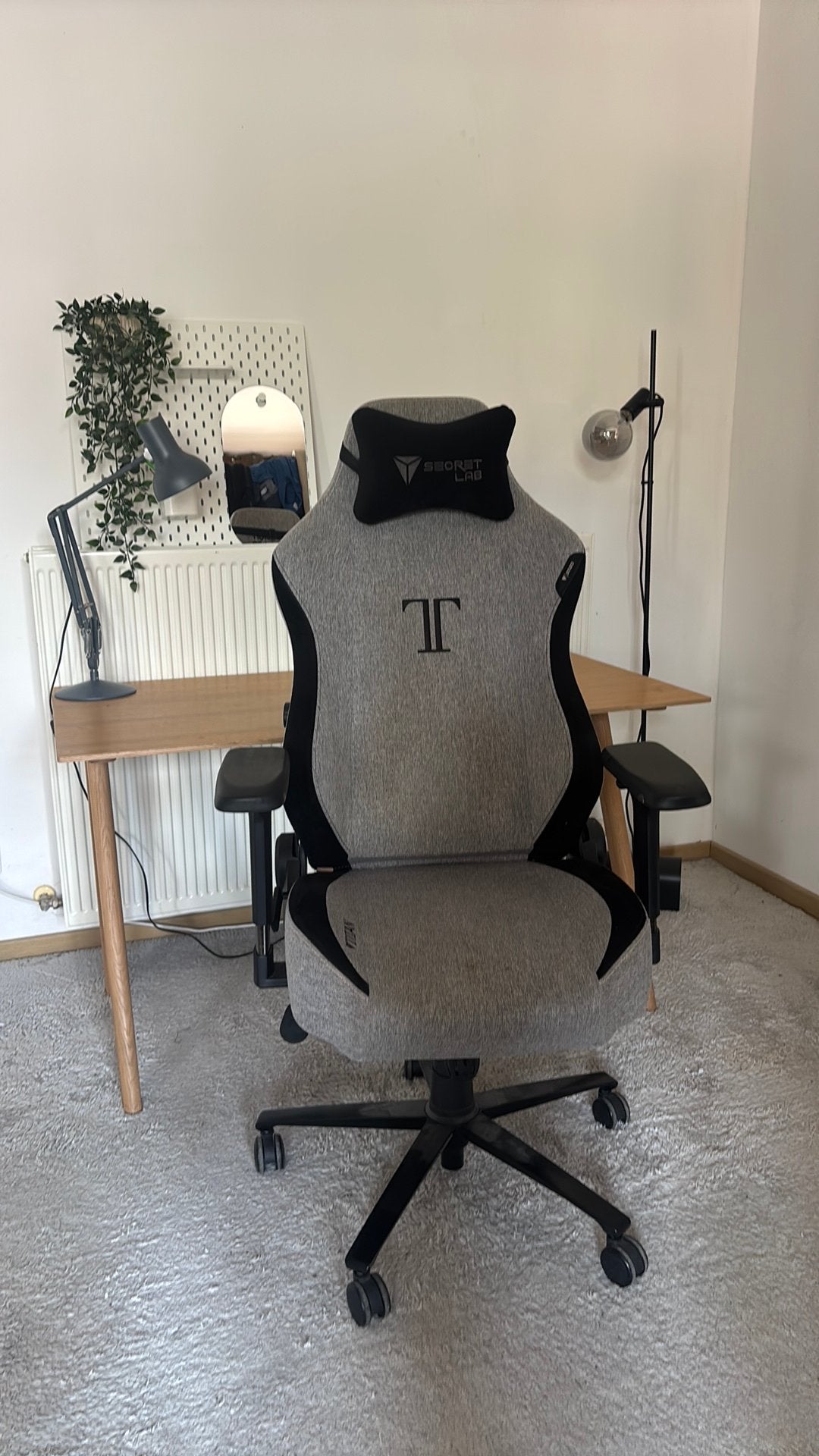 Gamingstoel Secret Lab Titan, Ophalen, Zo goed als nieuw, Grijs, Gaming bureaustoel