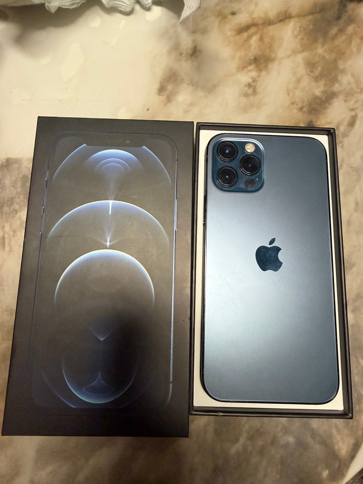 Iphone 12 Pro. 256 GB. Kleur : Pacific Blue, Télécoms, Téléphonie mobile | Apple iPhone, Comme neuf, 256 GB, Sans abonnement, iPhone 12