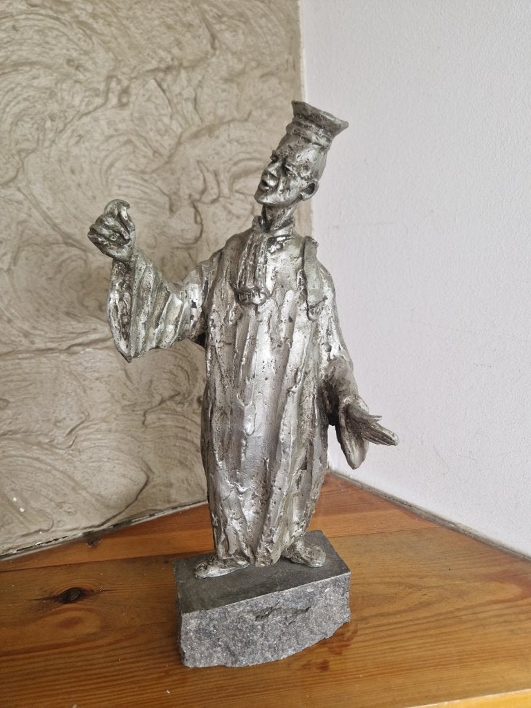 Twee originele, gesigneerde sculpturen van Ernest Patris, Antiek en Kunst, Ophalen, Beeld