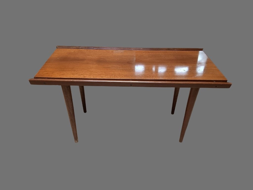 Vintage teak salontafel jaren 60, Ophalen, Minder dan 50 cm, Gebruikt, Geen
