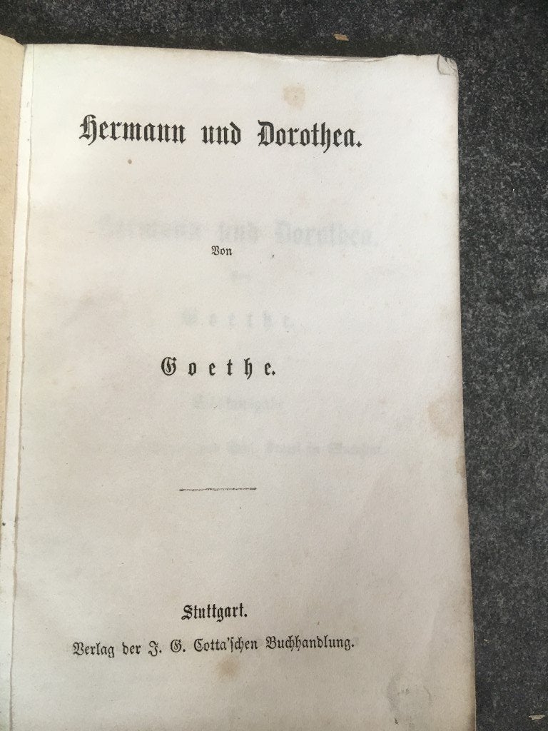 Goethe - Hermann und Dorothea Schulausgabe (German Edition, Ophalen of Verzenden