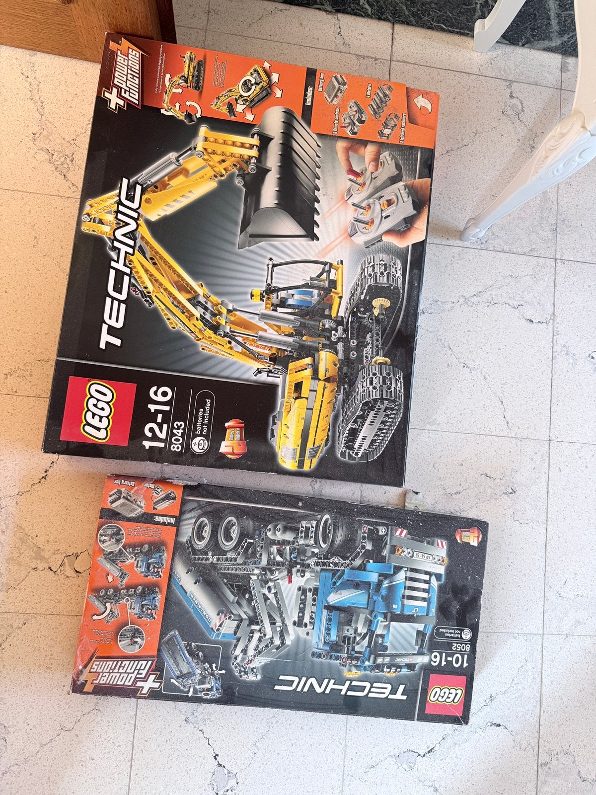 Lego technic graafmachine en container truck, Ophalen of Verzenden, Zo goed als nieuw, Lego, Technic