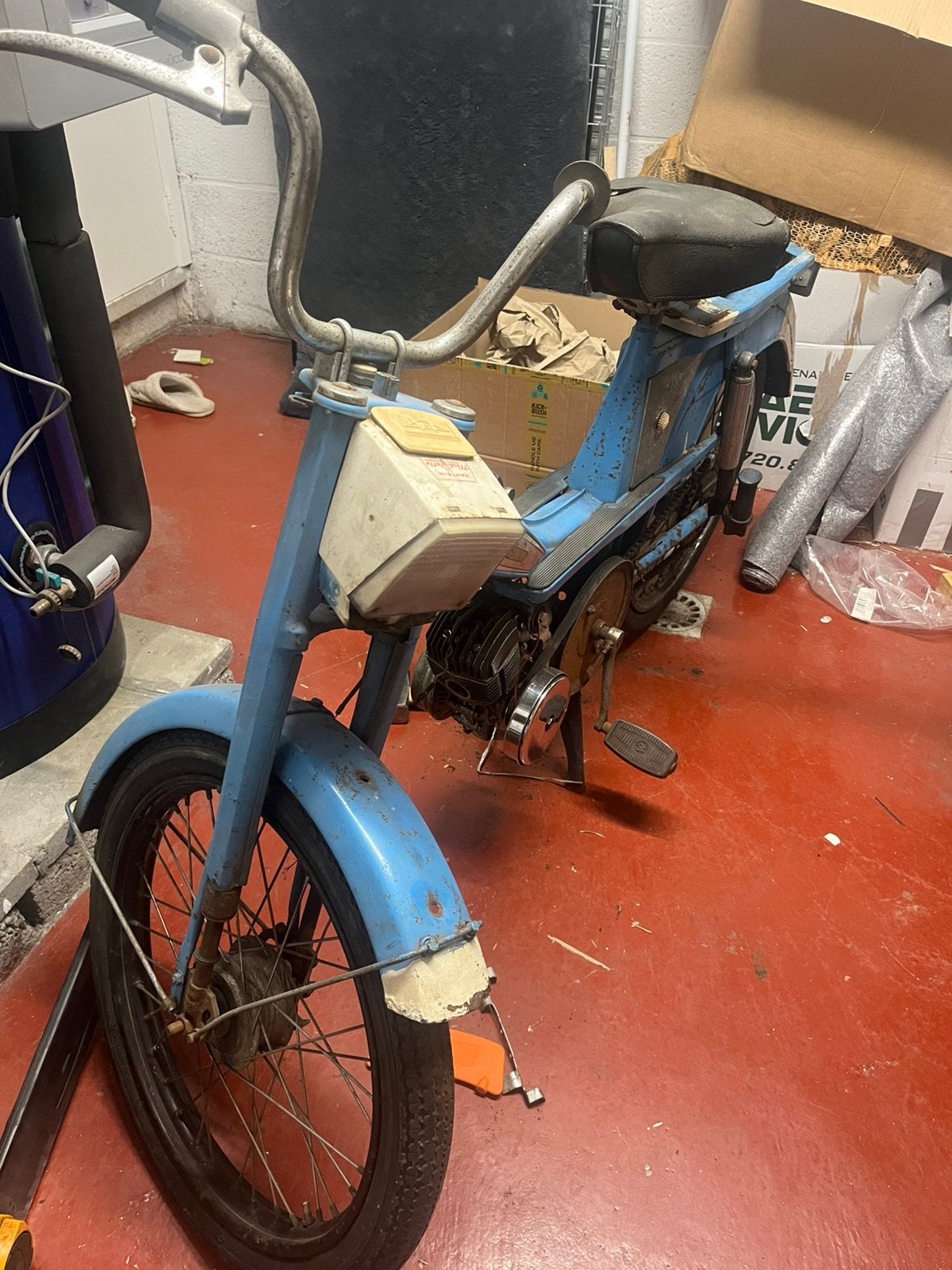Cadre motobecane 50s, Ophalen