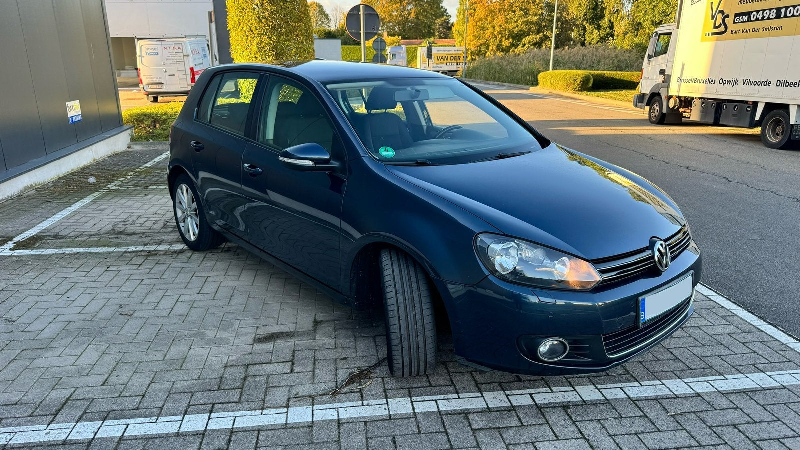 Volkswagen Golf 6 - 1.4 Benzine Highline, Auto's, Voorwielaandrijving, Euro 5, 4 cilinders, Blauw