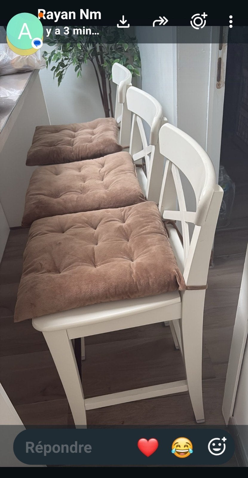 4 Chaises haut, Jardin & Terrasse, Accessoires mobilier de jardin, Enlèvement