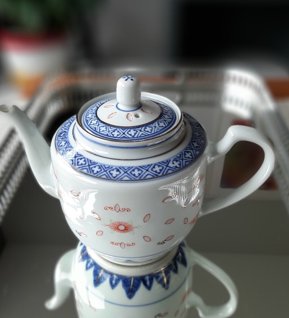Chinees porseleinen theekannetje - nieuw - nooit gebruikt, Ophalen of Verzenden, Nieuw, Overige materialen