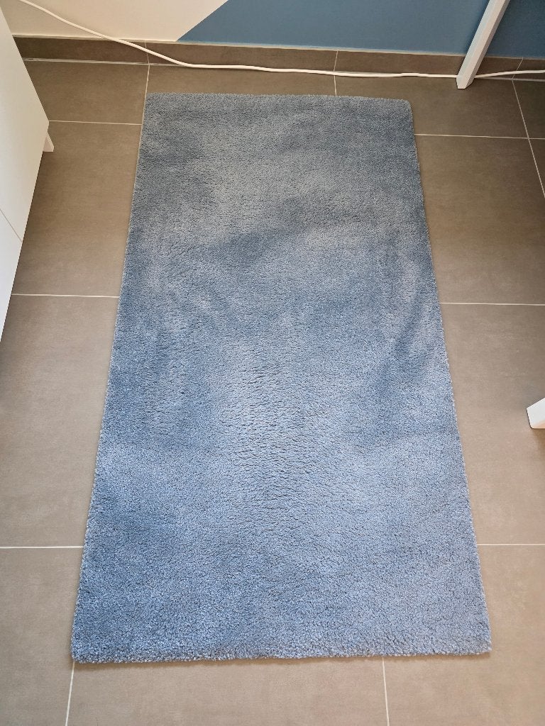 Tapis Ikea Stoense 80x150cm bleu, 100 à 150 cm, Comme neuf, Enlèvement, 50 à 100 cm