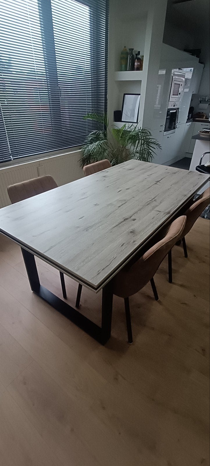 Eettafel 180 x 90, 150 à 200 cm, Cinq personnes ou plus, Comme neuf, Enlèvement