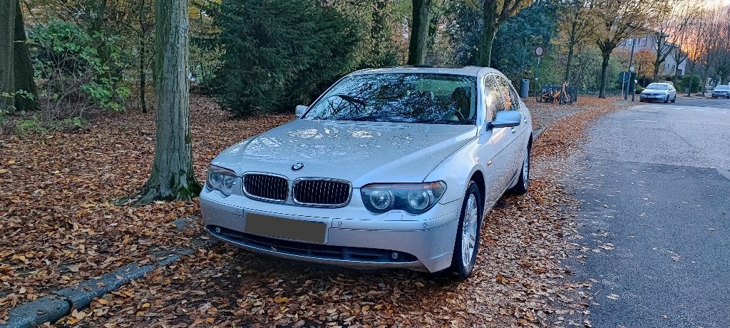 BMW 745i V8, Autos, Cuir, Argent ou Gris, Achat, 4 portes