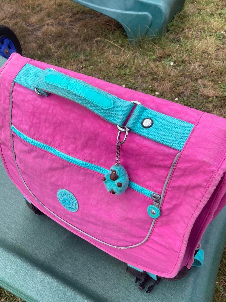 Cartable kipling, 30 à 40 cm, Rose, Utilisé, Porte-documents ou Cartable