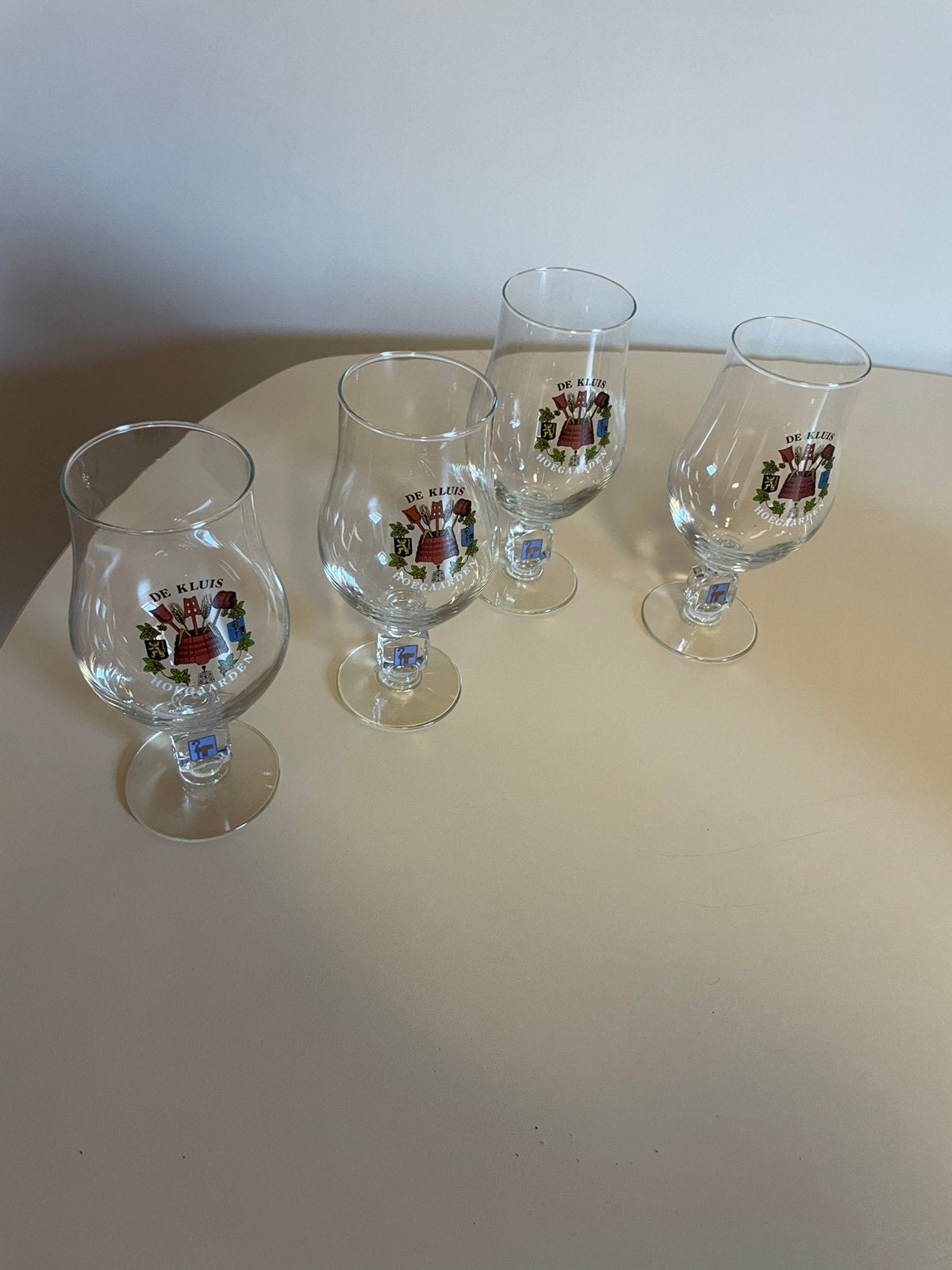 Glazen Hoegaarden Kluisberge, Verzamelen, Ophalen, Zo goed als nieuw