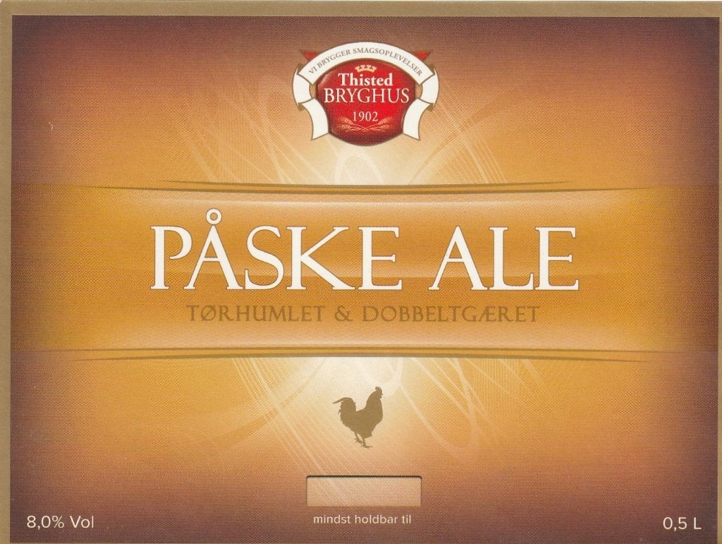 bieretiket Denemarken Thisted Bryghus : Paske ale, Verzenden, Nieuw, Overige typen, Overige merken