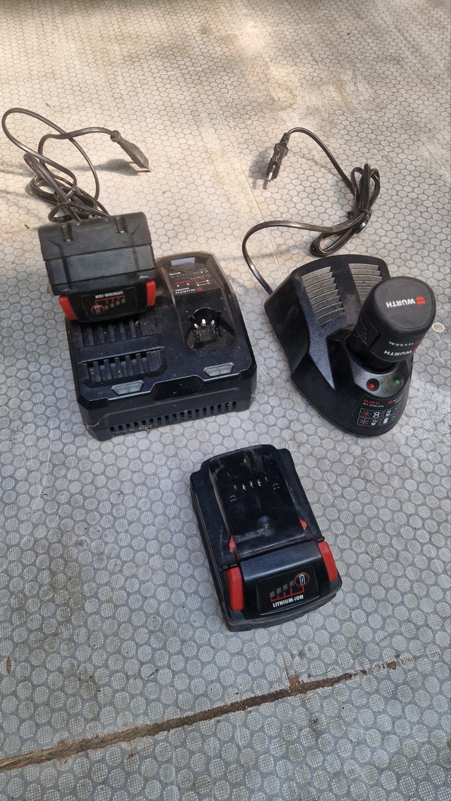 Würth Master 18V 5.0Ah - 12V 2.0Ah Accu incl laders, Bricolage & Construction, Enlèvement