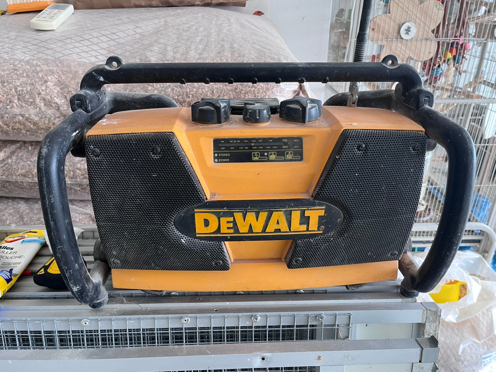 Dewalt bouw radio, Ophalen, Gebruikt, Bouwradio