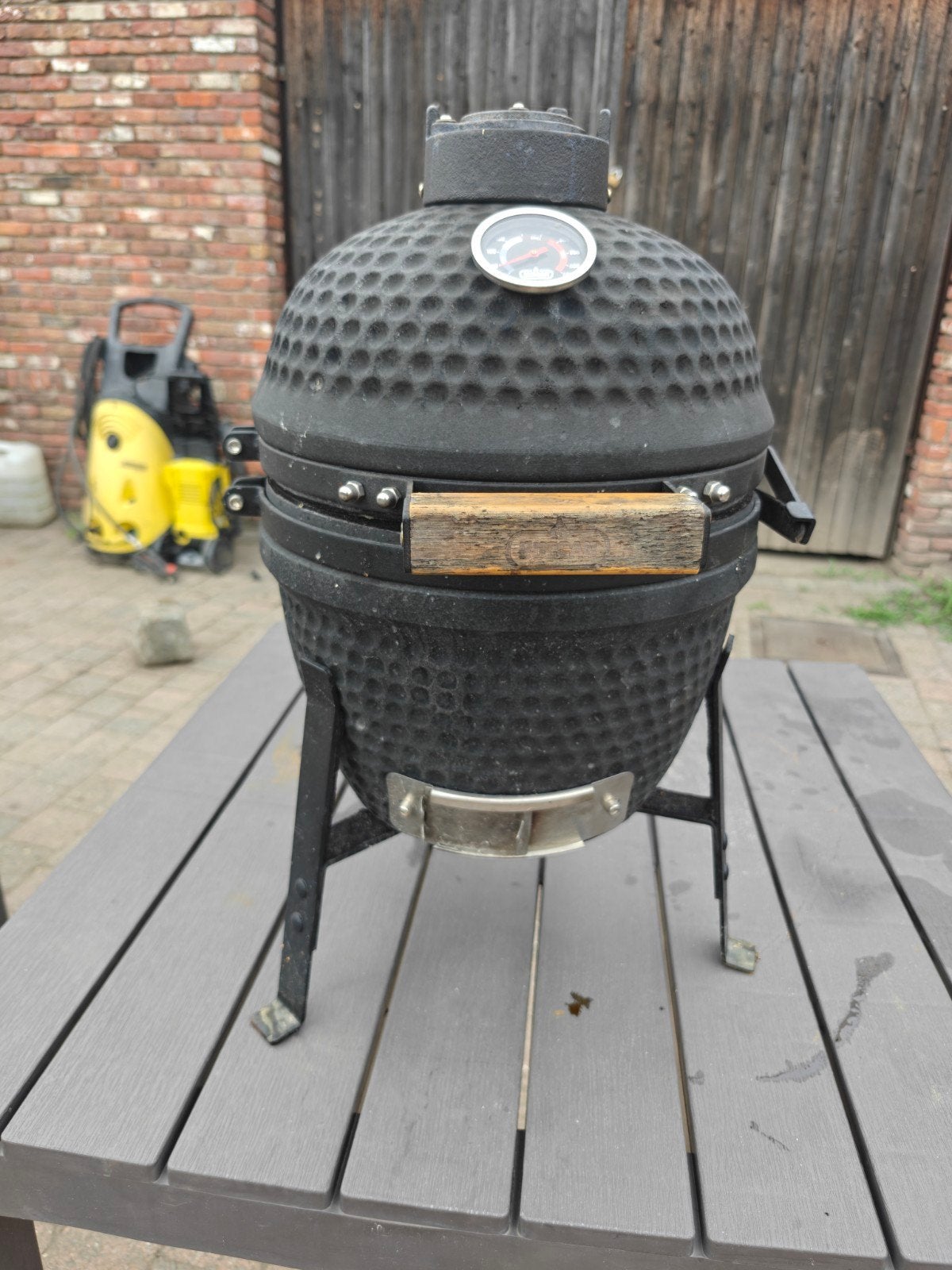 Kamado barbecue - Sunbury Smokey Egg - Compact 13" - Zwart, Ophalen, Gebruikt, Kamado