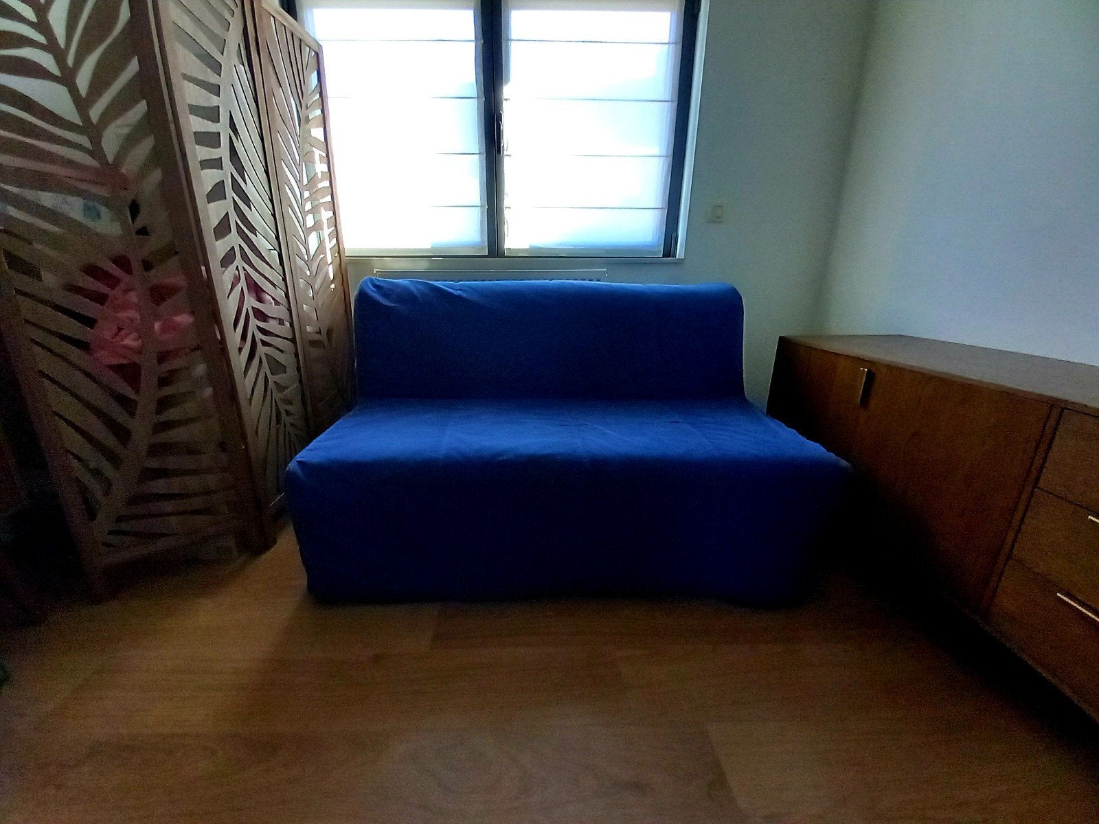 Slaapbank ikea, Ophalen, Gebruikt, Blauw, Twijfelaar