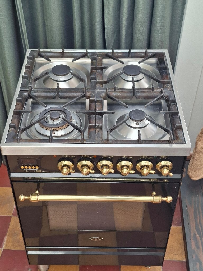 Boretti gasfornuis 60cm 4 pits, Electroménager, Cuisinières, Gaz, 4 zones de cuisson, Enlèvement, Utilisé