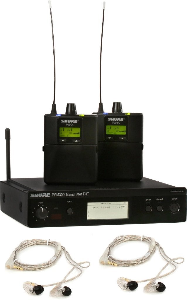 Shure PSM300 in-ear kit (tweekanaals stereo), Audio, Tv en Foto, Ophalen, Gebruikt, Audio