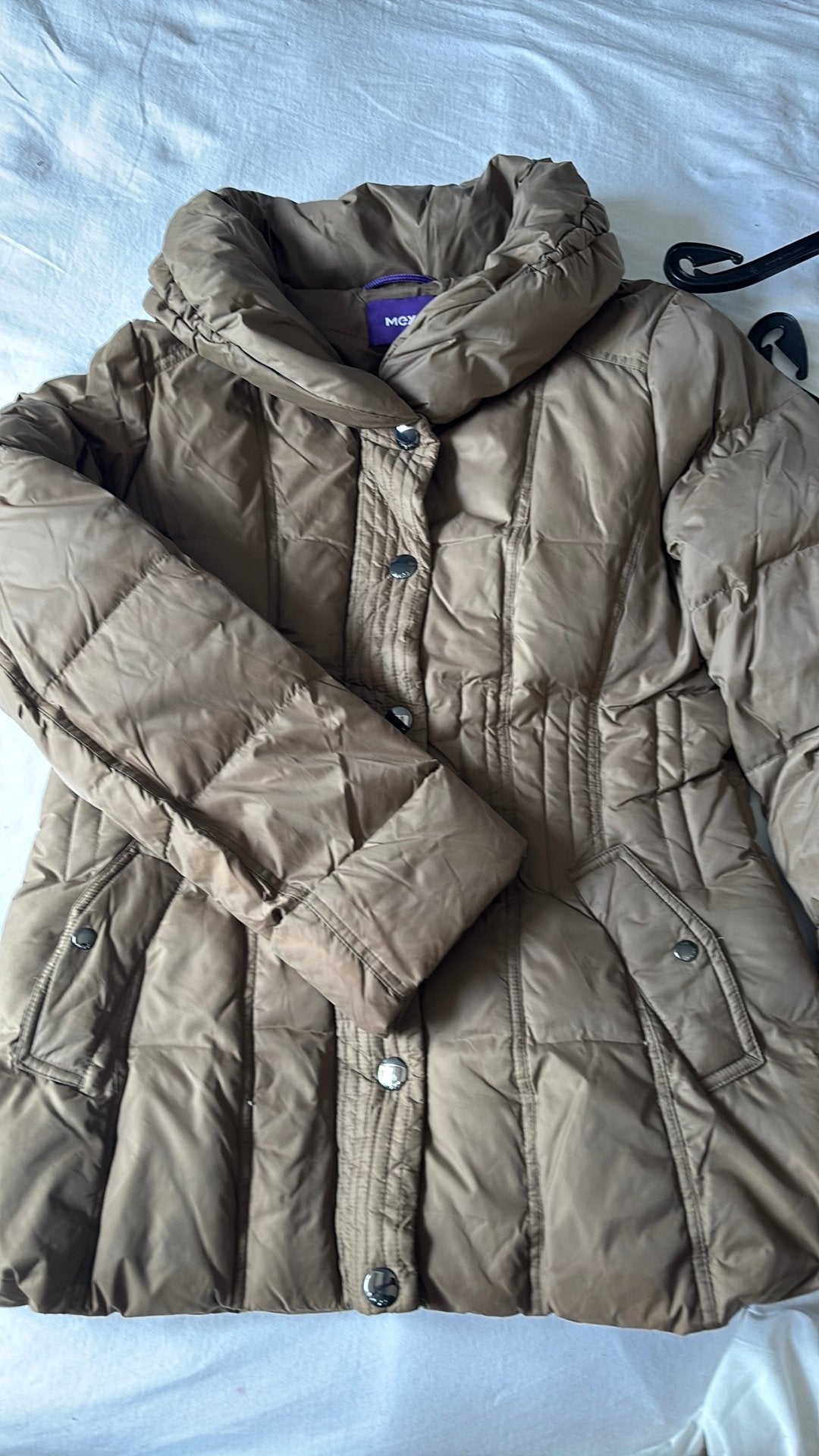Winterjas dames, Kleding | Dames, Jassen | Winter, Ophalen of Verzenden, Zo goed als nieuw, Maat 42/44 (L), Bruin