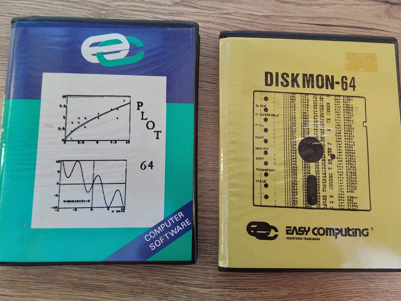 2 computer software de 1985 Easy Computing pour Commodore 64, Enlèvement