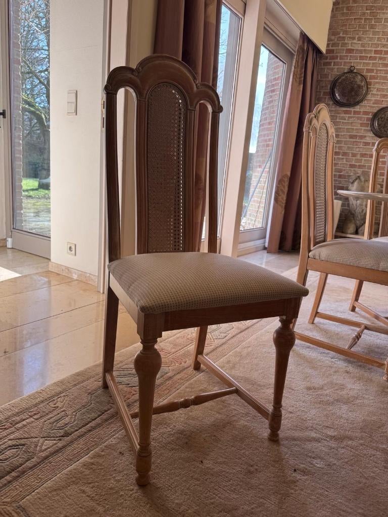 6 klassiek Franse eettafelstoelen, een buitenkansje., Antiek en Kunst, Antiek | Glaswerk en Kristal, Ophalen