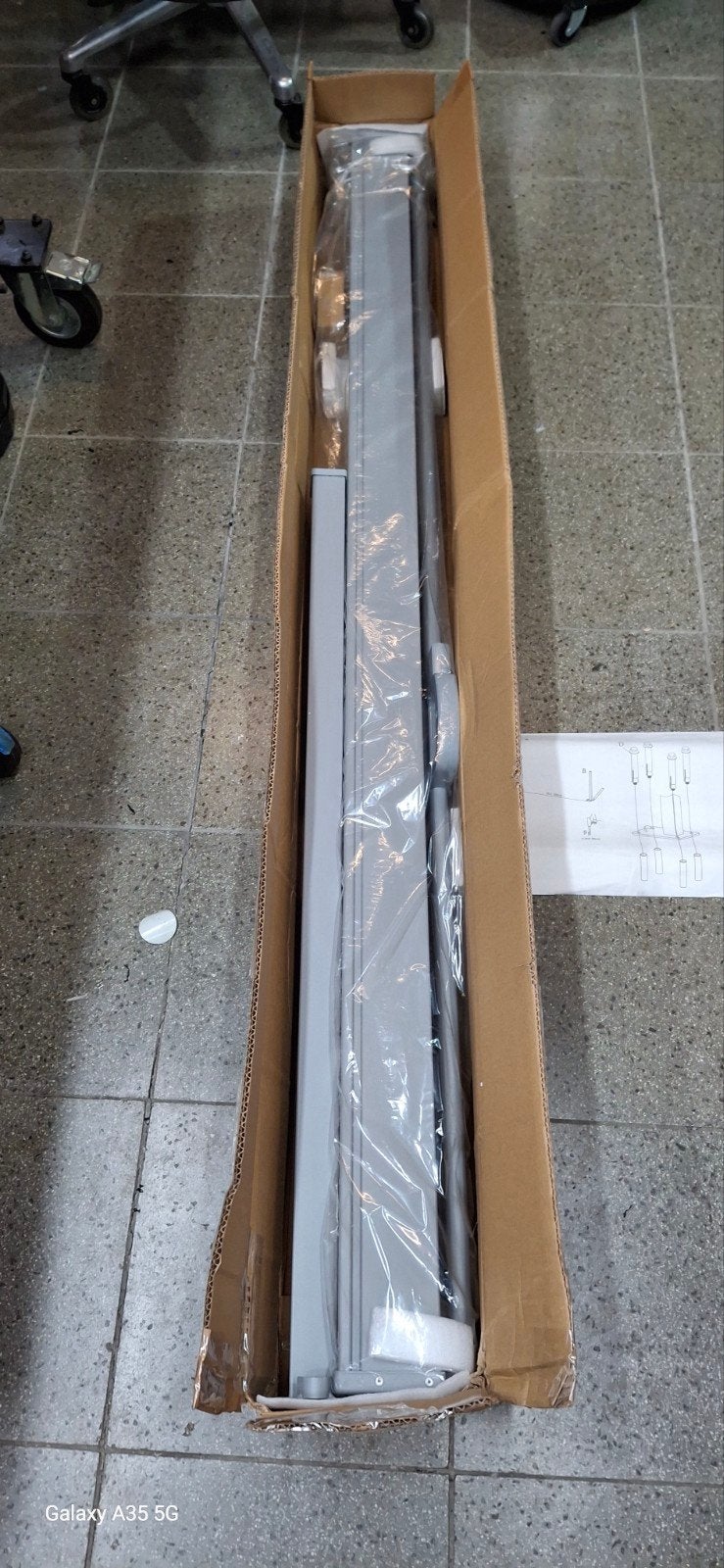 lichtgrijs windscherm 1.70 h x 3 meter  B, Enlèvement, Neuf