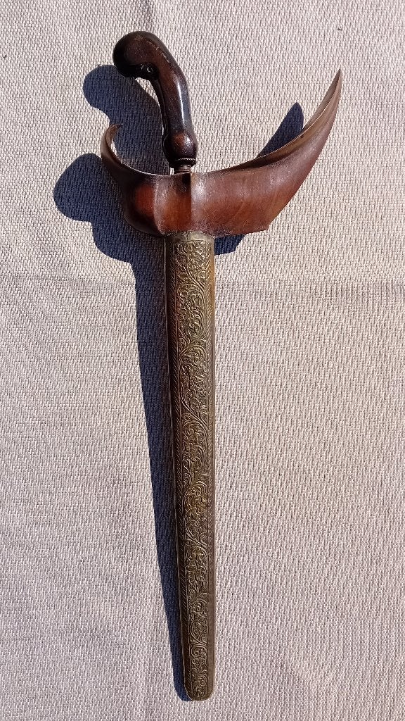 Luxueuze Keris of Kris Damascus staal, Verzamelen, Militaria | Algemeen, Landmacht, Mes of Dolk, Ophalen of Verzenden
