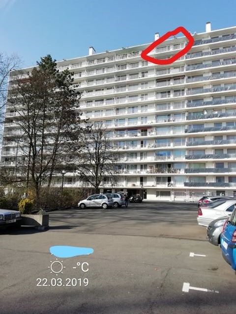 appartement à vendre au 12ème étage à Uccle, Uccle, 69 m², 1 pièces, Appartement