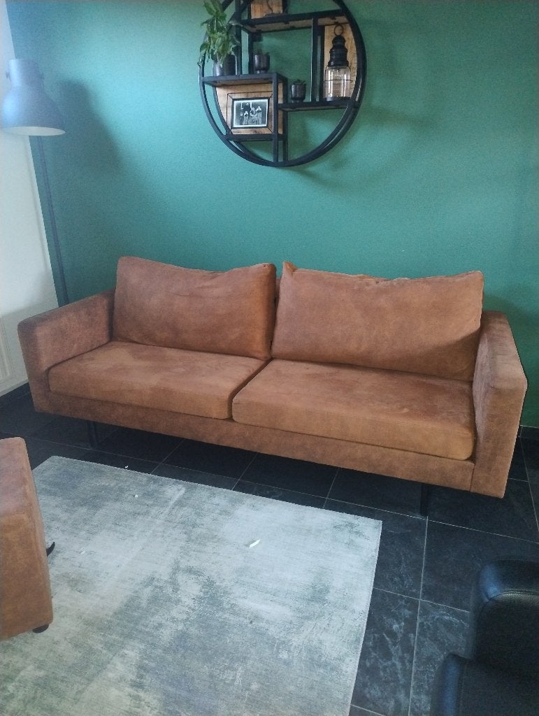 2.5 zits zetel bank, Huis en Inrichting, Ophalen, Gebruikt, Tweepersoons, Rechte bank
