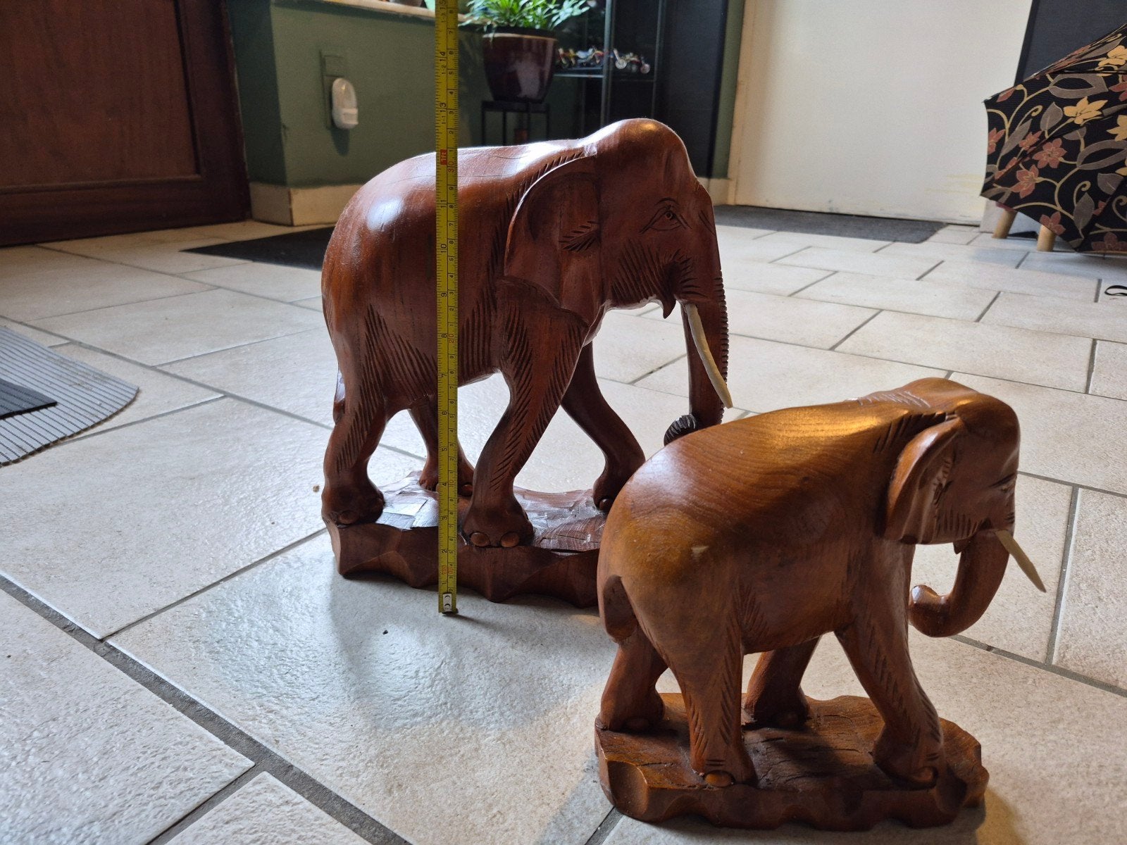 houten olifanten, Antiek en Kunst, Ophalen of Verzenden