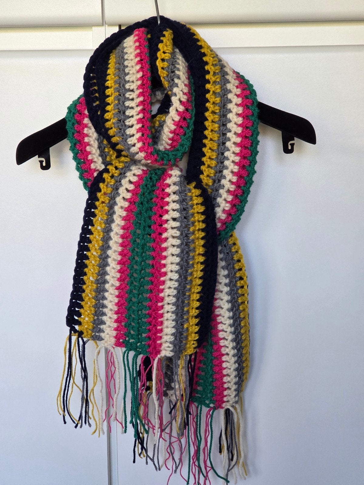 Écharpe multicolore au crochet, Enlèvement ou Envoi, Neuf, Écharpe