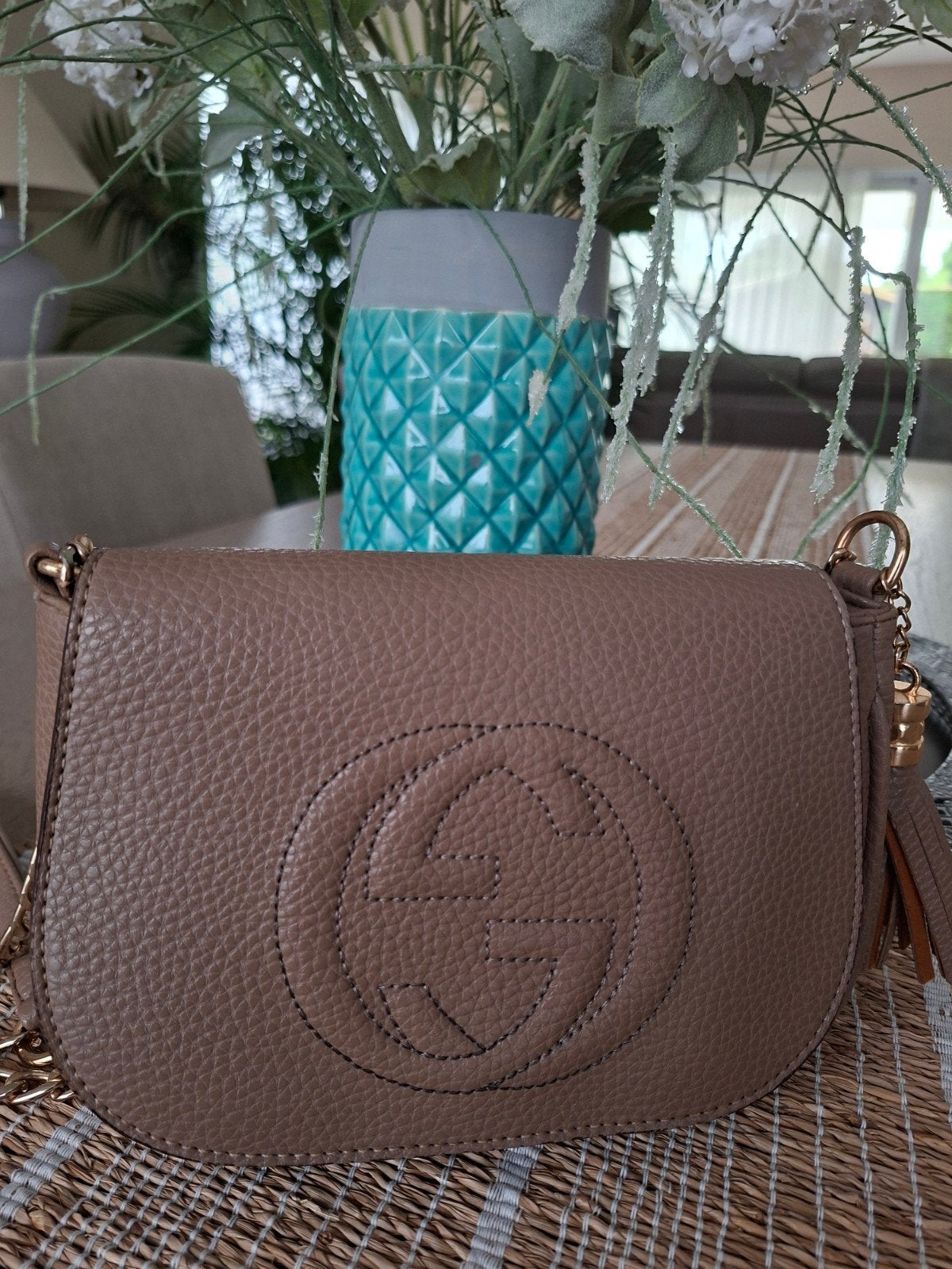 Lederen schoudertas/ Crossover., Bijoux, Sacs & Beauté, Sacs | Sacs Femme, Enlèvement ou Envoi, Neuf, Brun, Sac à bandoulière