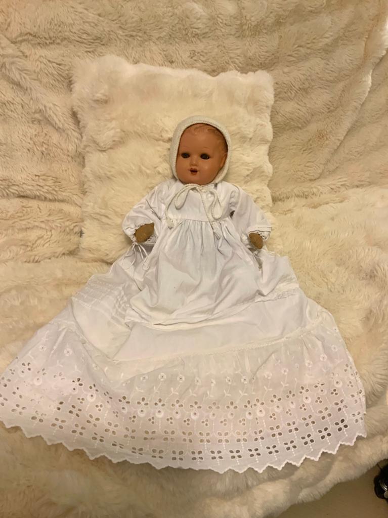 Antieke Raynal babypop, Verzamelen, Poppen, Ophalen, Babypop