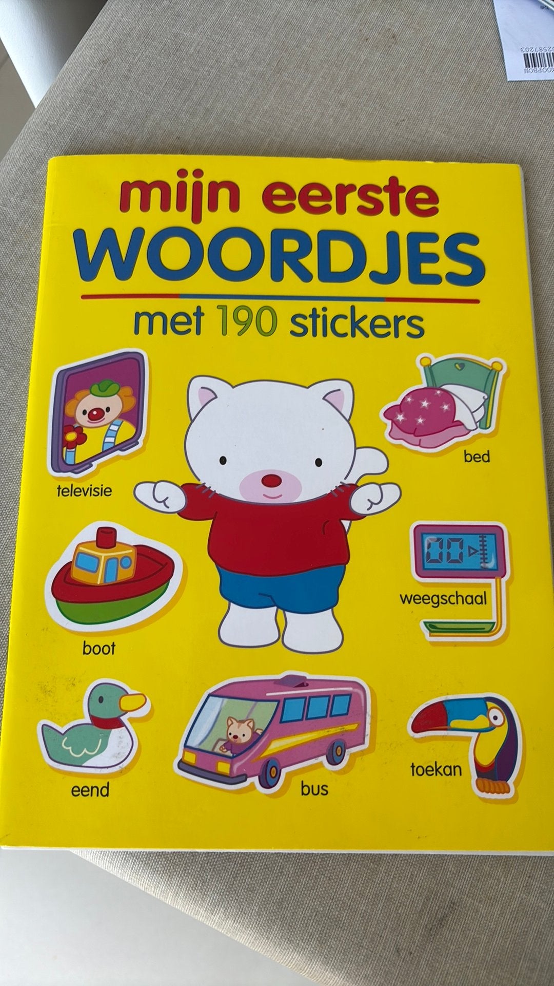 Nieuw stickerboek mijn eerste woordjes, Boeken, Ophalen of Verzenden, Nieuw