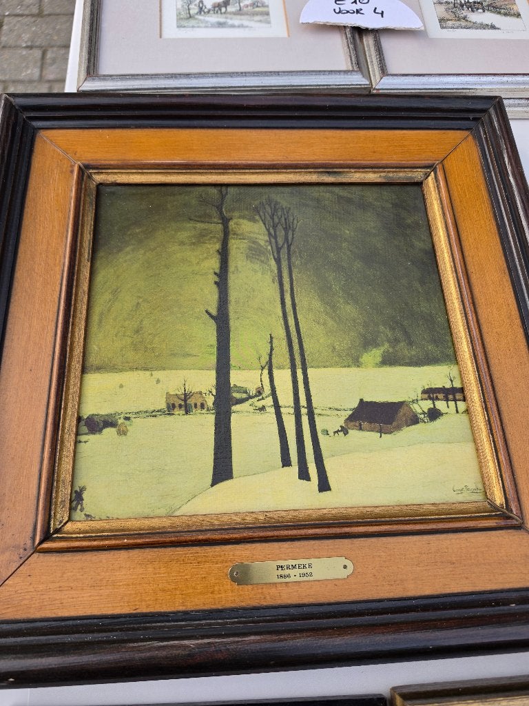 schilderij constant permeke, Antiek en Kunst, Ophalen, Landschap