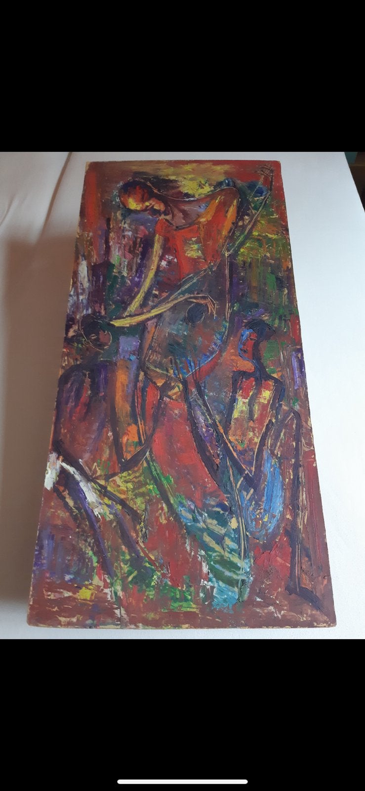Peinture à l'huile NKUSU FELELO-Dacosta, Antiquités & Art, Enlèvement