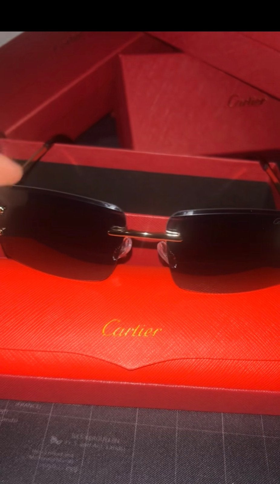 Mooie cartier zonnenbril, Handtassen en Accessoires, Ophalen of Verzenden, Nieuw, Zonnebril, Overige merken